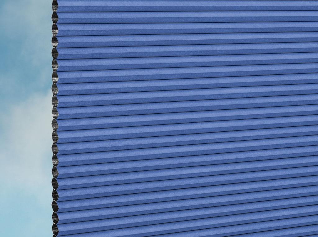 DUETTE® Fixé Unix Dark (3.7449) Blau Wabenplissee-Stoff – Original Hunter Douglas Plissee-Stoff, Made in Germany