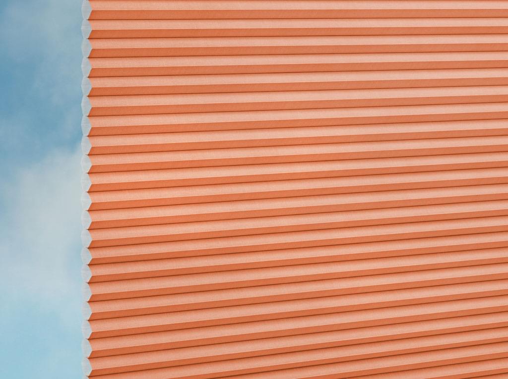DUETTE® Fixé Elan (2.7765) Orange Wabenplissee-Stoff – Original Hunter Douglas Plissee-Stoff, Made in Germany