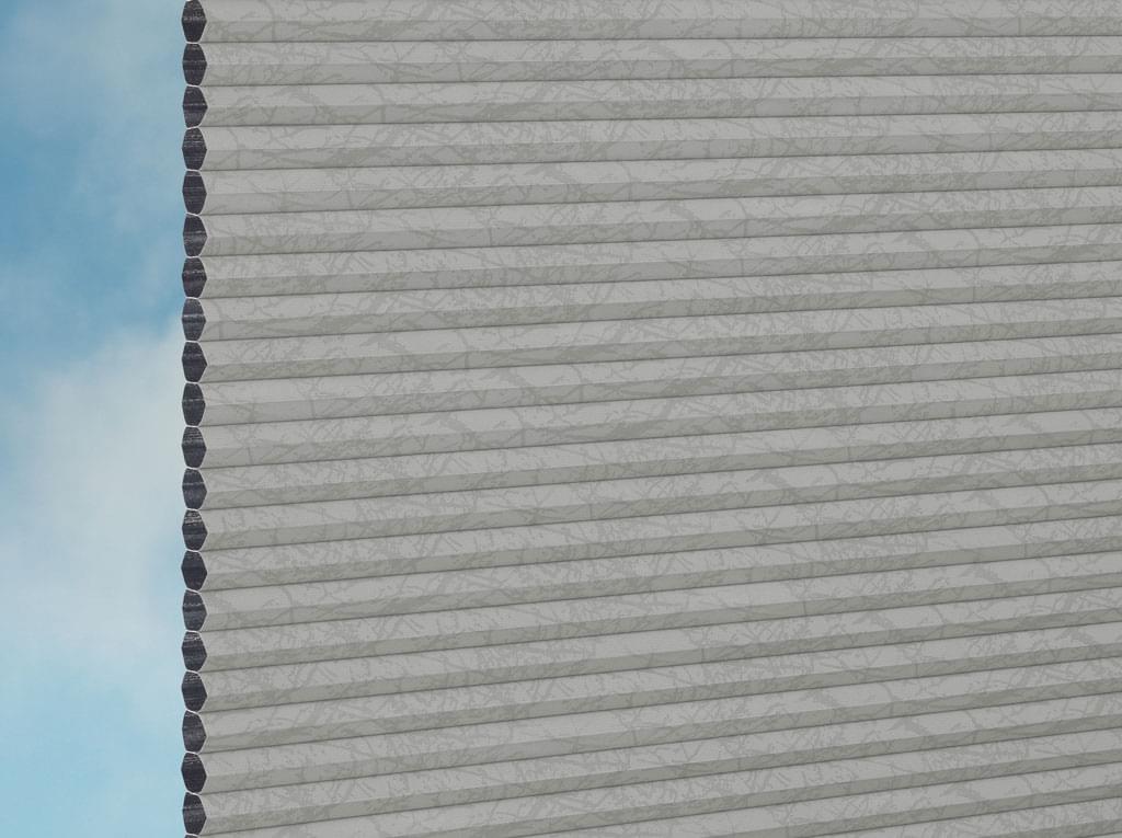 DUETTE® Fixé Montana Dark (3.1551) Grau Wabenplissee-Stoff – Original Hunter Douglas Plissee-Stoff, Made in Germany