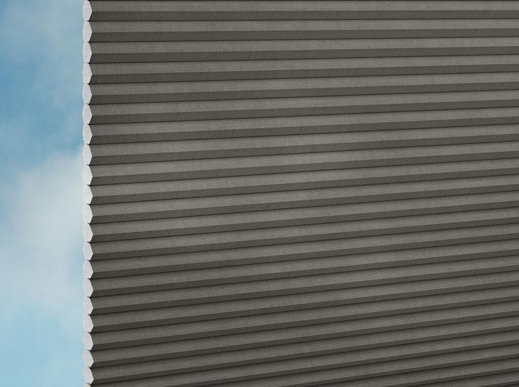 DUETTE® Fixé Batiste (4.6033) Grau Wabenplissee-Stoff – Original Hunter Douglas Plissee-Stoff, Made in Germany