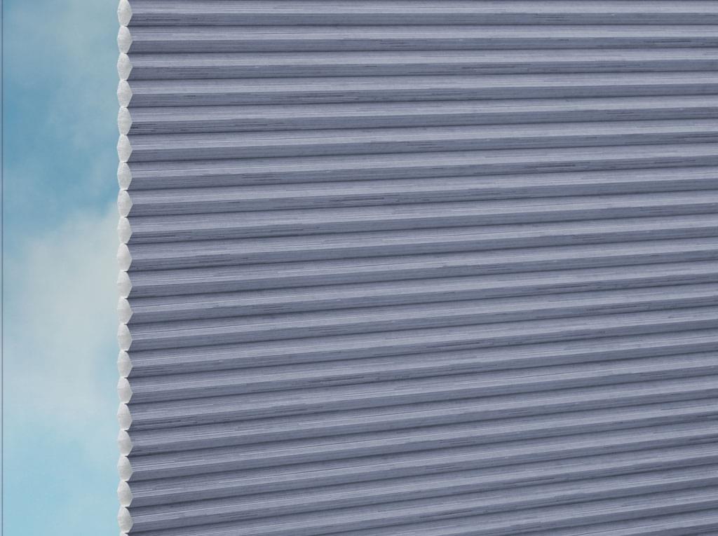 DUETTE® Fixé Relife (2.5250) Blau Wabenplissee-Stoff – Original Hunter Douglas Plissee-Stoff, Made in Germany