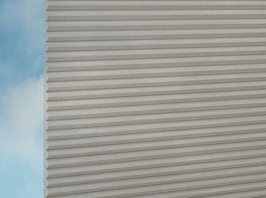 DUETTE® Fixé Batiste Sheer (4.6554) Braun Wabenplissee-Stoff – Original Hunter Douglas Plissee-Stoff, Made in Germany