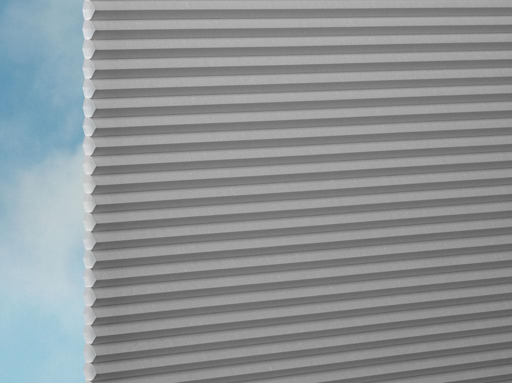DUETTE® Fixé Royale (4.3849) Grau Wabenplissee-Stoff – Original Hunter Douglas Plissee-Stoff, Made in Germany