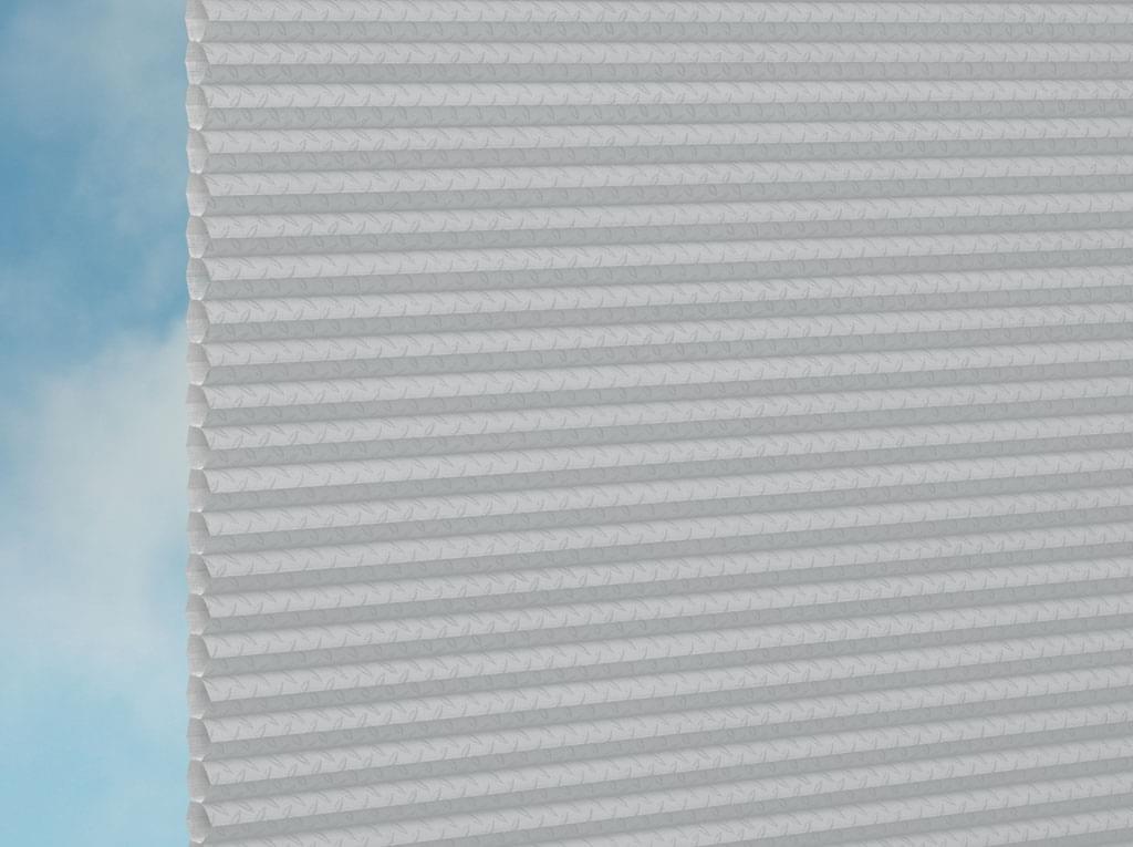 DUETTE® Fixé Hank (2.2435) Grau Wabenplissee-Stoff – Original Hunter Douglas Plissee-Stoff, Made in Germany