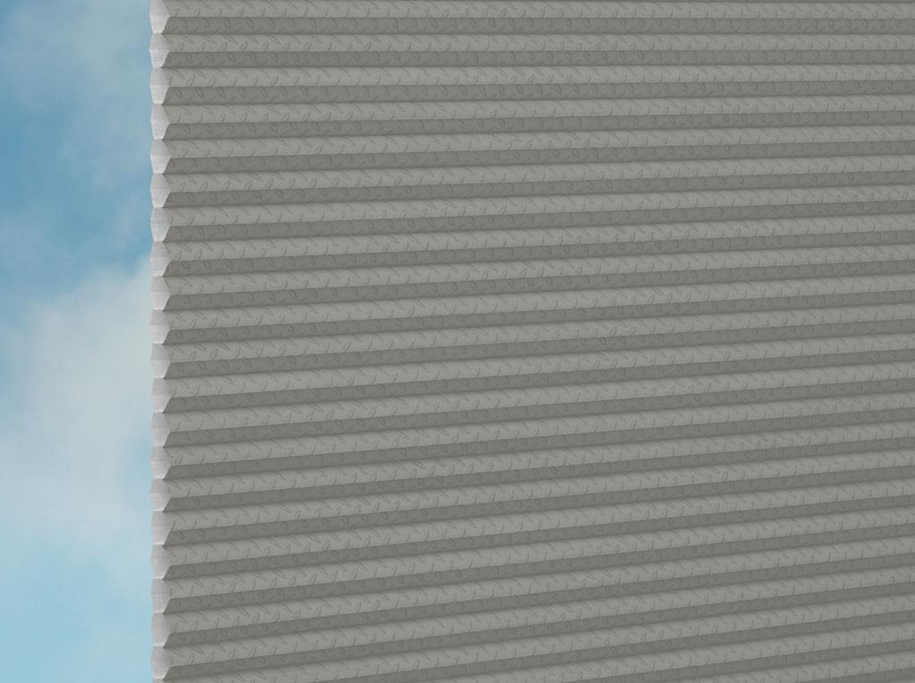DUETTE® Fixé Hank (2.2436) Grau Wabenplissee-Stoff – Original Hunter Douglas Plissee-Stoff, Made in Germany