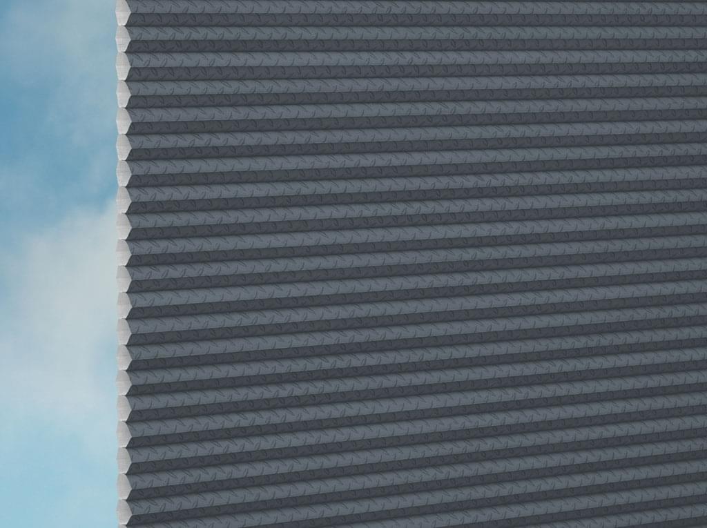 DUETTE® Fixé Hank (2.2439) Blau Wabenplissee-Stoff – Original Hunter Douglas Plissee-Stoff, Made in Germany