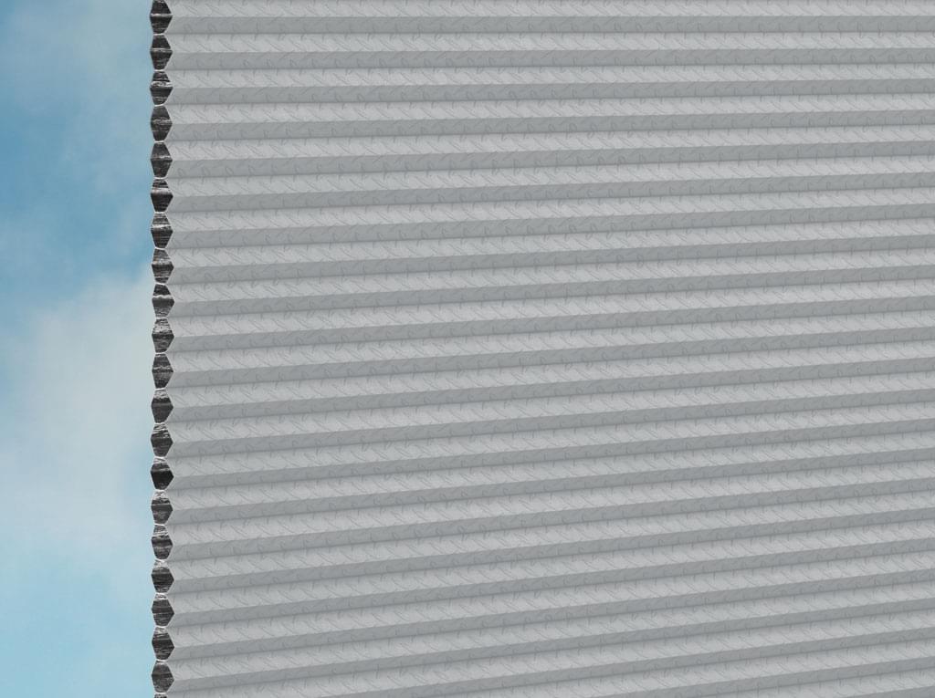 DUETTE® Fixé Hank Dark (4.4075) Grau Wabenplissee-Stoff – Original Hunter Douglas Plissee-Stoff, Made in Germany