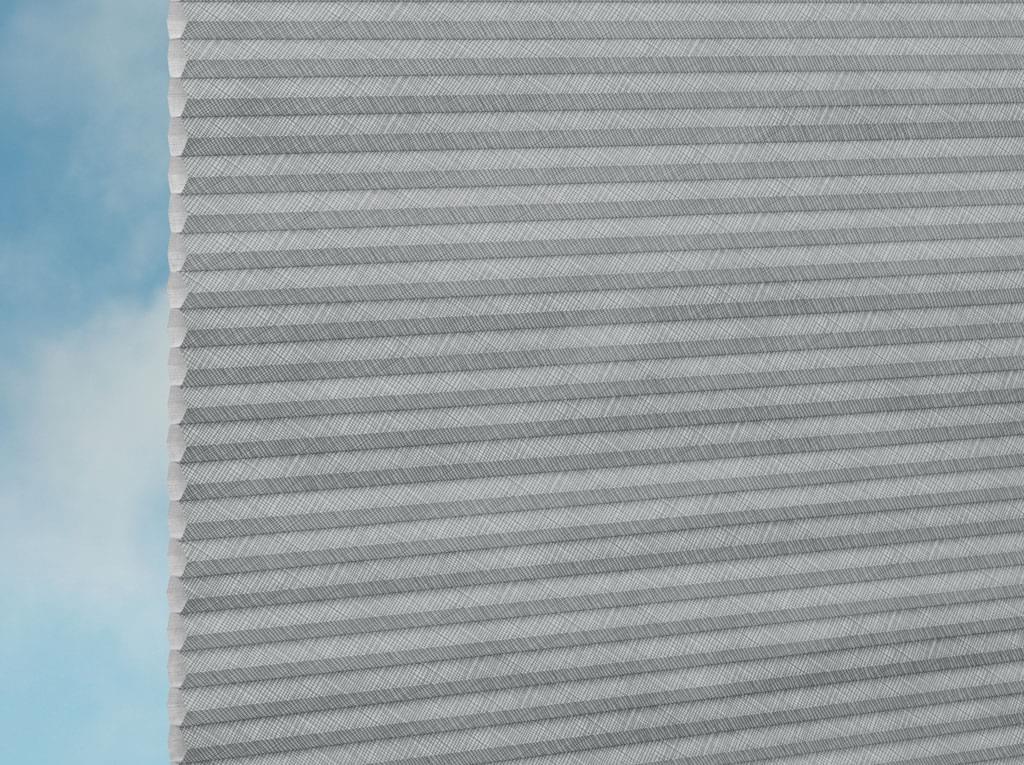DUETTE® Fixé Divel (2.2455) Grau Wabenplissee-Stoff – Original Hunter Douglas Plissee-Stoff, Made in Germany