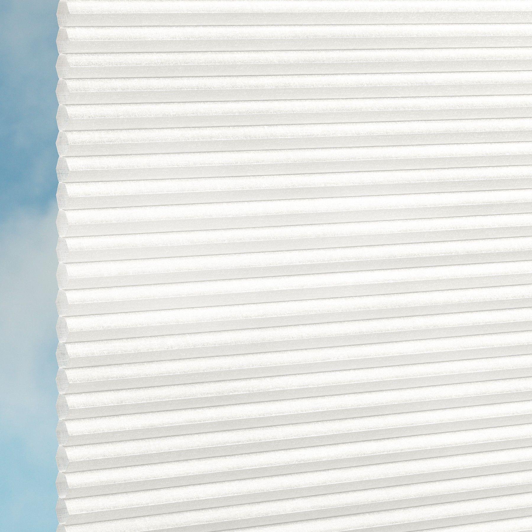 DUETTE® Fixé Elan Metallic (3.0835) Perlweiss Wabenplissee-Stoff – Original Hunter Douglas Plissee-Stoff, Made in Germany